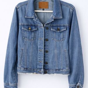 Boom Boom Classic Women’s Blue Denim Jacket 100% Cotton Size XL